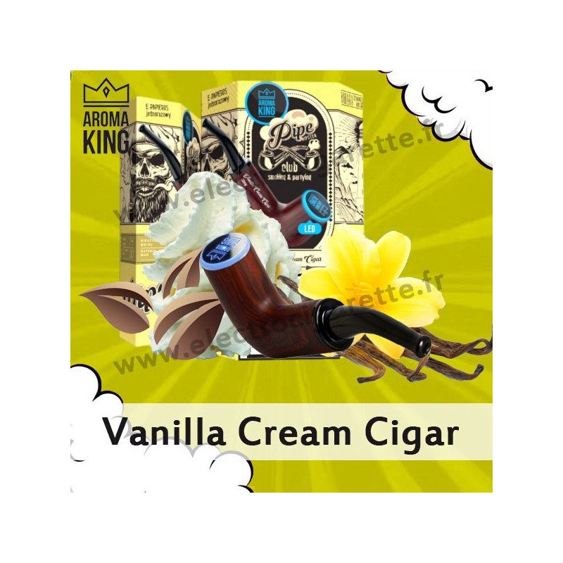 Vanilla Cream Cigar - Pipe Hipster - Aroma King - Vape Pen - Cigarette jetable - 700 puffs