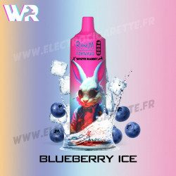 Blueberry Ice - White Rabbit - RandM Tornado - 9000 Puffs - Vape Pen - Cigarette jetable