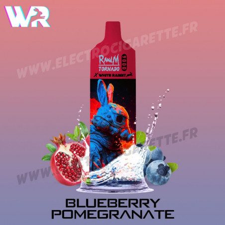 Blueberry Pomegranate - White Rabbit - RandM Tornado - 9000 Puffs - Vape Pen - Cigarette jetable