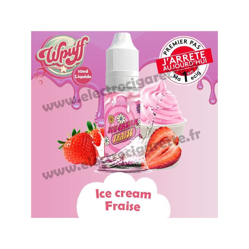 Ice Cream Fraise - Wpuff - e-liquide 10ml