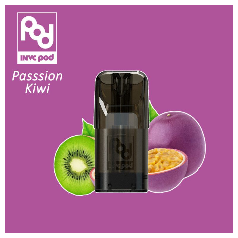 3 x Pod Passion Kiwi - INVC - Vape Pen - Pod Jetable 3 x Pod Passion Kiwi - INVC - Vape Pen - Pod Jetable