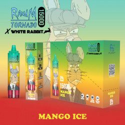Mango Ice - White Rabbit - RandM Tornado - 15000 Puffs - Vape Pen - Cigarette jetable