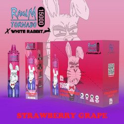 Strawberry Grape - White Rabbit - RandM Tornado - 15000 Puffs - Vape Pen - Cigarette jetable