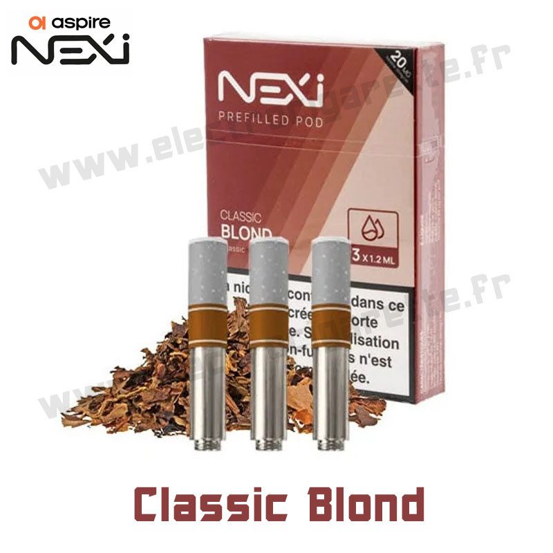 3 x Cartouche Nexi One - Classic Blond - Aspire 3 x Cartouche Nexi One - Classic Blond - Aspire