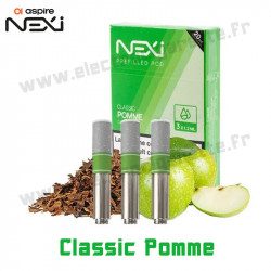 3 x Cartouche Nexi One - Classic Pomme - Aspire