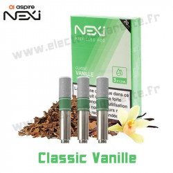 3 x Cartouche Nexi One - Classic Vanille - Aspire