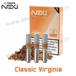 3 x Cartouche Nexi One - Classic Virginia - Aspire