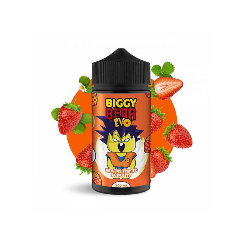 Mix de Fraises Acidulées 200ML - Biggy Bear Evo Mix de Fraises Acidulées 200ML - Biggy Bear Evo
