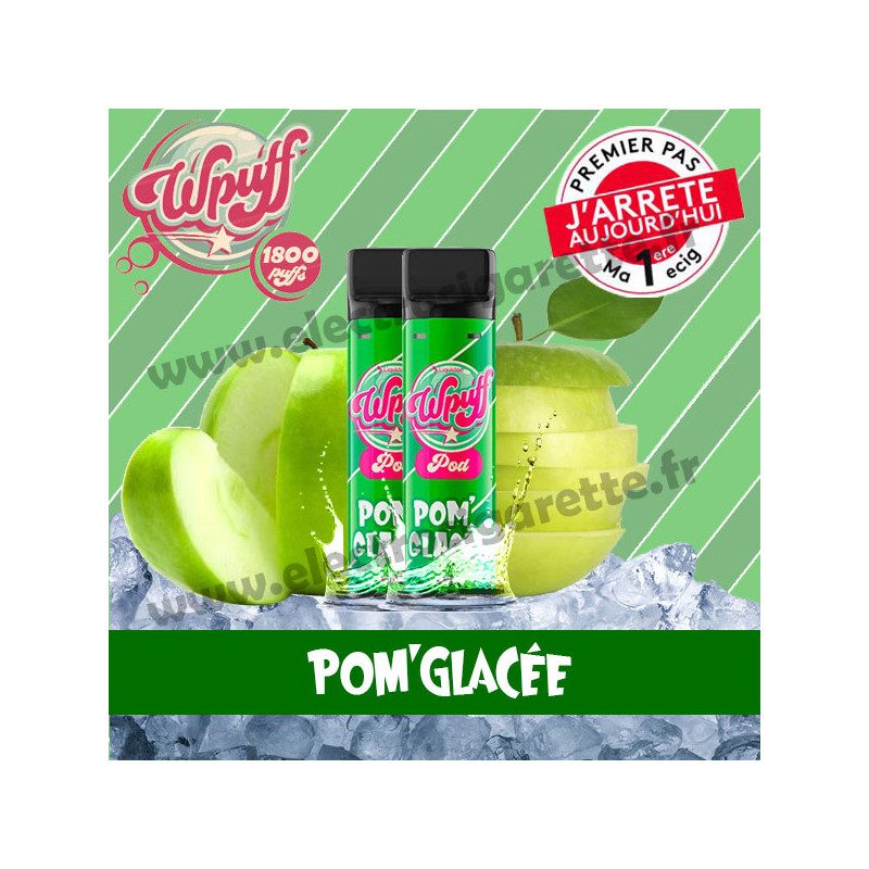 2 x Pods Pomme Glacée - Wpuff 1800/Liquideo 2 x Pods Pomme Glacée - Wpuff 1800/Liquideo