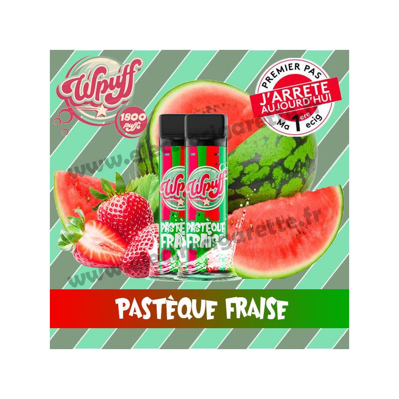 2 x Pods Pastèque Fraise - Wpuff 1800/Liquideo