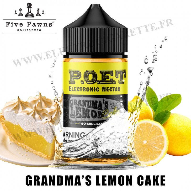 Grandma's Lemon Cake - P.O.E.T - Five Pawns - 50ml - 0mg Grandma's Lemon Cake - P.O.E.T - Five Pawns - 50ml - 0mg