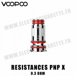 Pack de 5 x résistances Pnp X - Voopoo - 0.3 Ohm