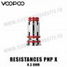 Pack de 5 x résistances Pnp X - Voopoo - 0.3 Ohm