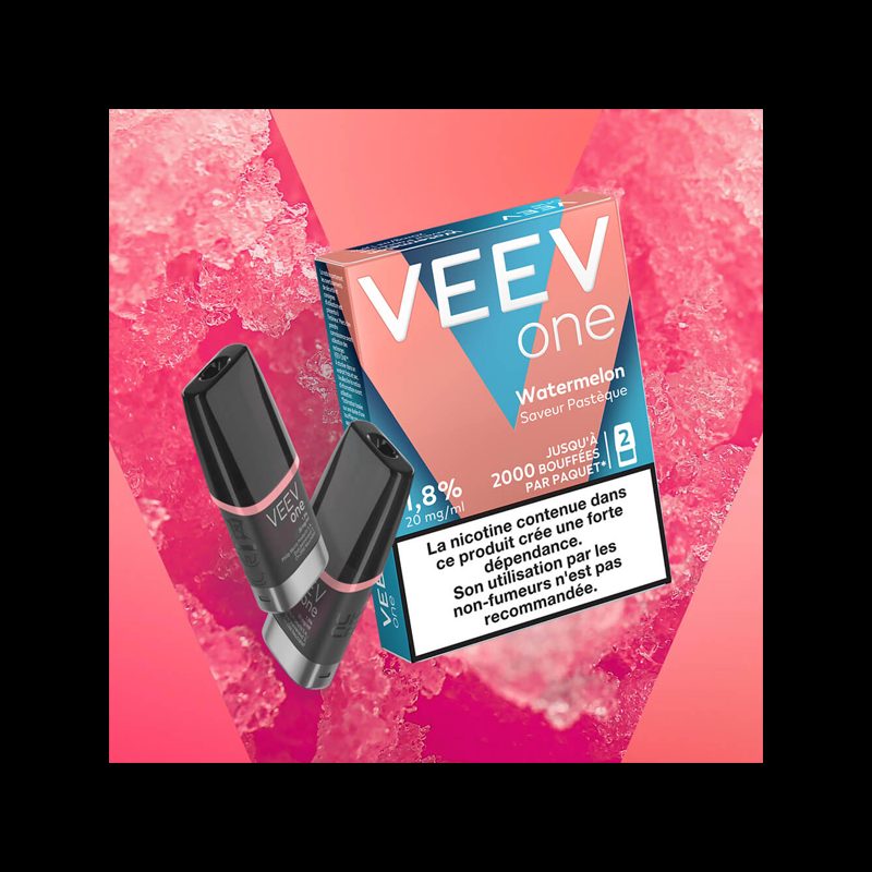 Paquet de 2 Pods pré-remplis Veev One Watermelon - Veev Pastèque Fraîche