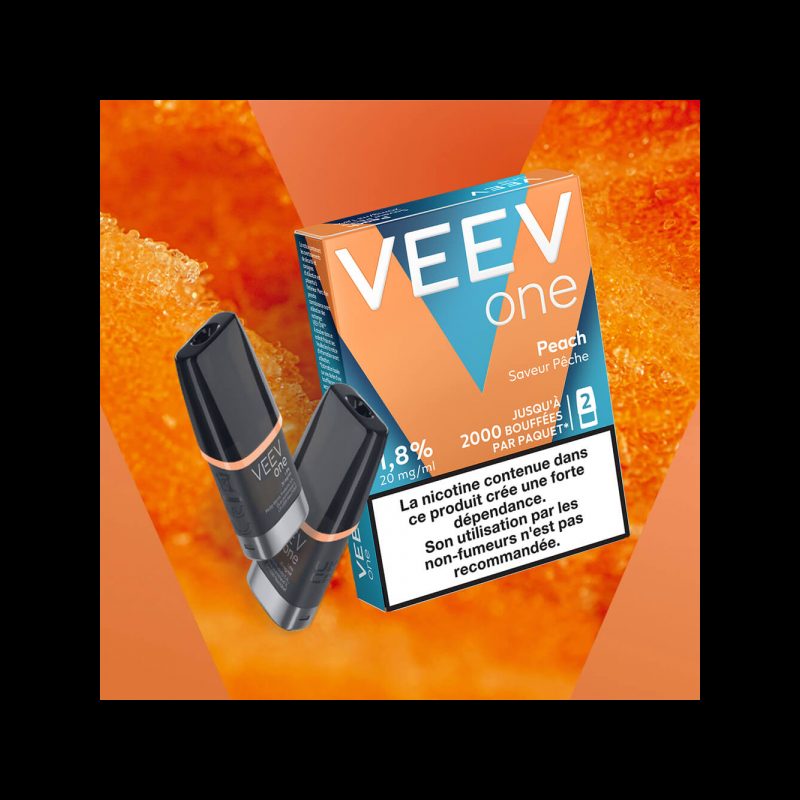 Paquet de 2 Pods pré-remplis Veev One Peach - Veev Pêche Exquise