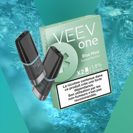 Paquet de 2 Pods pré-remplis Veev One Blue Mint - Veev - Menthe fraîche