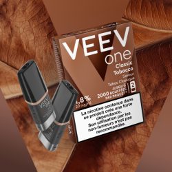 Paquet de 2 Pods pré-remplis Veev One Classic Tobacco - Veev Saveur Tabac