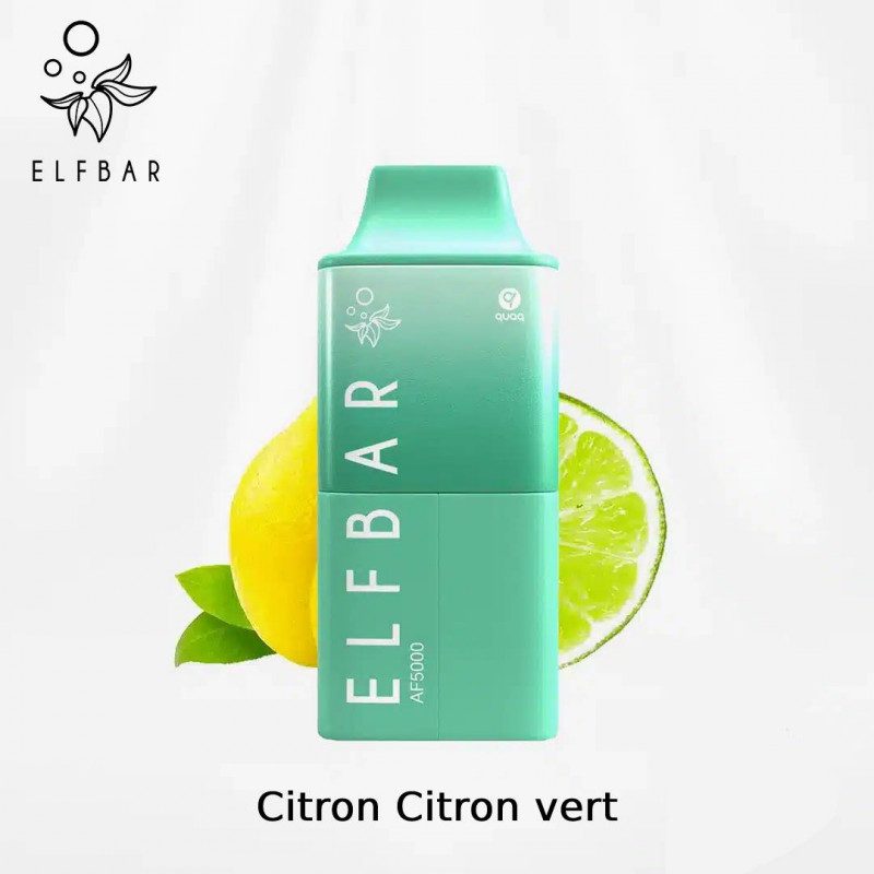 Citron et Citron Vert - AF5000 - Elfbar - Pod 2ml et Bouteille 10ml