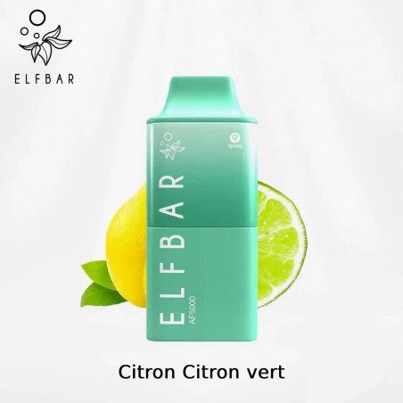 Citron et Citron Vert - AF5000 - Elfbar - Pod 2ml et Bouteille 10ml