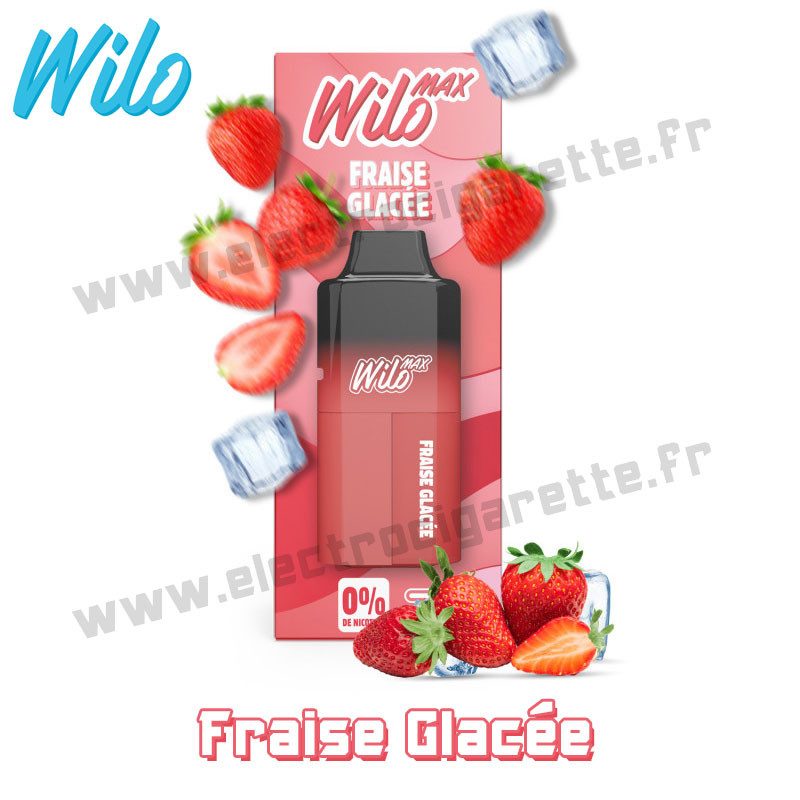 Fraise Glacée - Wilo Max - 12ml - 3000 Puffs Fraise Glacée - Wilo Max - 12ml - 3000 Puffs