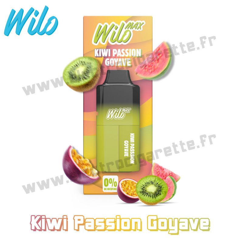 Kiwi Passion Goyave - Wilo Max - 12ml - 3000 Puffs Kiwi Passion Goyave - Wilo Max - 12ml - 3000 Puffs