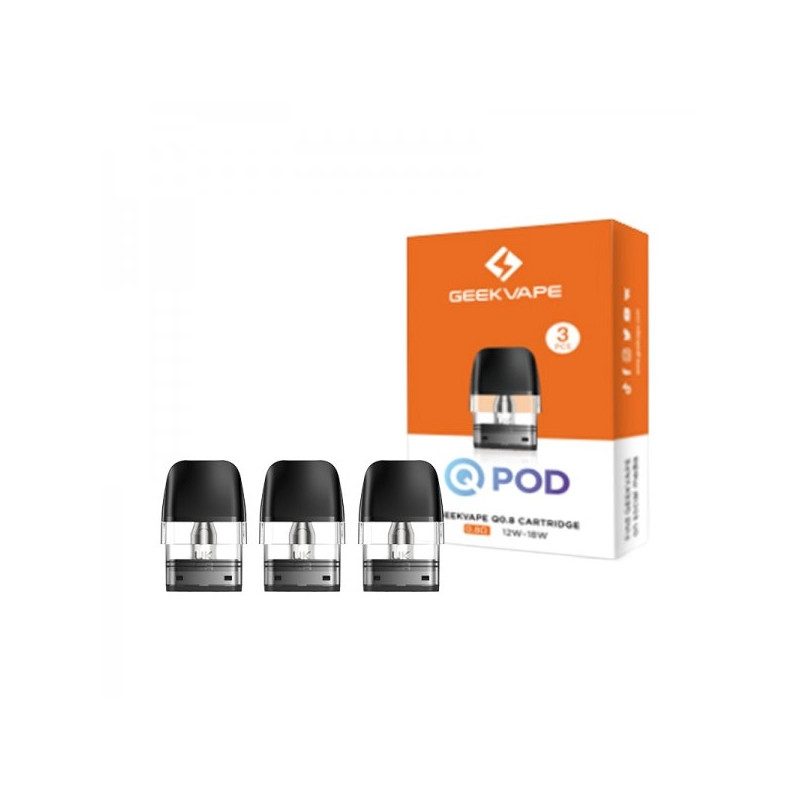 Cartouches Q Series 2ml 0.6/0.8/1.2Ω (3pcs) - Geekvape - boite