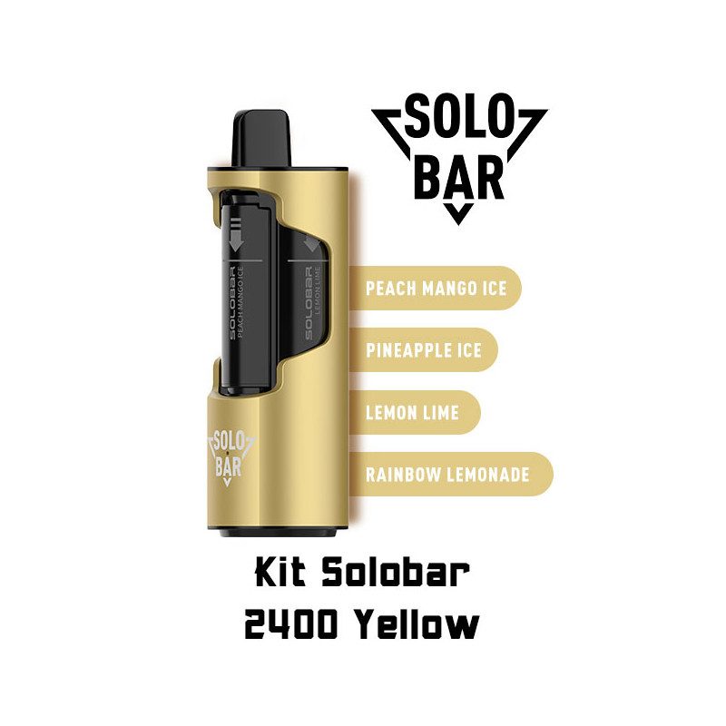 Kit Solobar 2400 4en1 avec Pod 2ml 20mg - Yellow