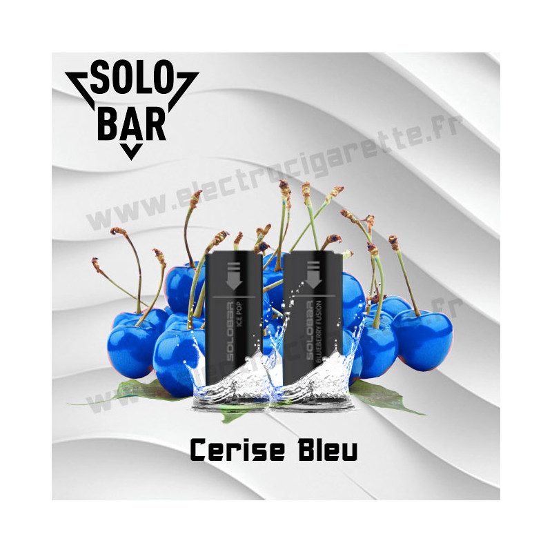 Cerise Bleue Pack de 2 Pods Solobar 2400 2ml 20mg Cerise Bleue Pack de 2 Pods Solobar 2400 2ml 20mg