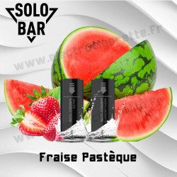 Fraise Pastèque Pack de 2 Pods Solobar 2400 2ml 20mg