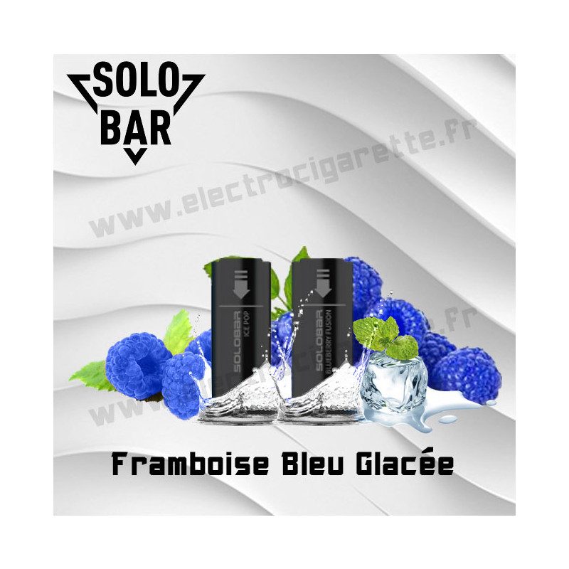 Framboise Bleue Glacée Pack de 2 Pods Solobar 2400 2ml 20mg Framboise Bleue Glacée Pack de 2 Pods Solobar 2400 2ml 20mg