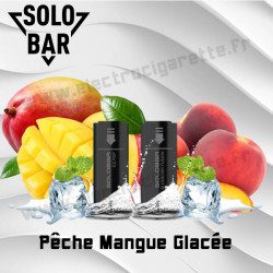 Pêche Mangue Glacée Pack de 2 Pods Solobar 2400 2ml 20mg