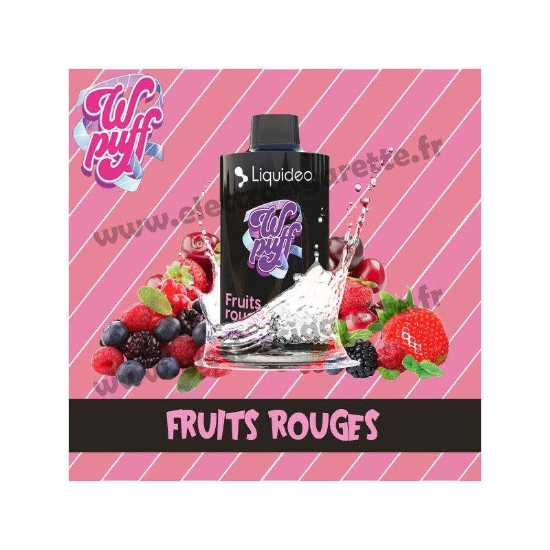 Cartouche Pod Wpuff 12K 00mg - Fruits Rouges - Liquideo Cartouche Pod Wpuff 12K 00mg - Fruits Rouges - Liquideo