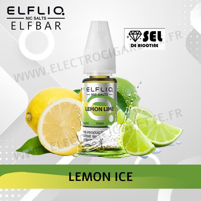 Lemon Ice - Elfliq - Elfbar - 10ml - Recharge eliquide Lemon Ice - Elfliq - Elfbar - 10ml - Recharge eliquide