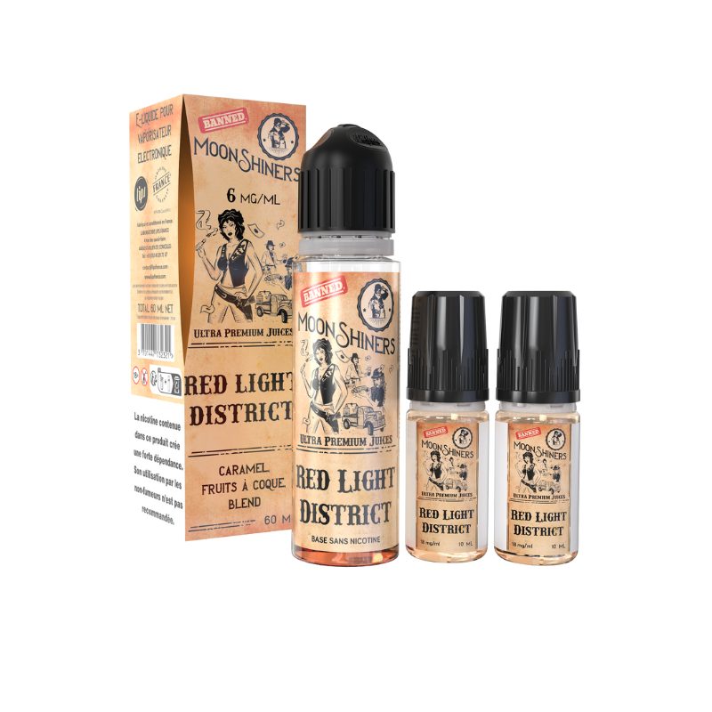 Red Light District Moonshiners 60ml - Un Mélange Classique Revisité 6mg Red Light District Moonshiners 60ml - Un Mélange Classique Revisité 6mg