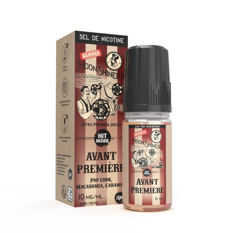 Avant Premiere Nic Salt 10ml - Pop Corn, Caramel & Macadamia Avant Premiere Nic Salt 10ml - Pop Corn, Caramel & Macadamia