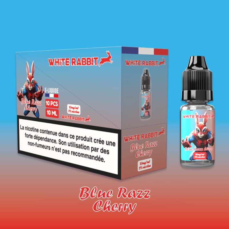 Blue Razz Cherry - White Rabbit Puff eSalt - 10ml - Sel de nicotine Blue Razz Cherry - White Rabbit Puff eSalt - 10ml - Sel de nicotine
