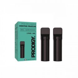 Pack Prodigy par Vape Maker avec cartouches pré-remplies goût menthe fraîche Nic Salt 2ml"