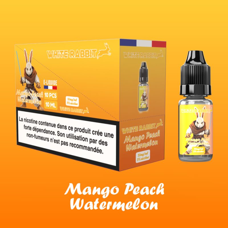 Mango Peach Watermelon - White Rabbit Puff eSalt - 10ml - Sel de nicotine Mango Peach Watermelon - White Rabbit Puff eSalt - 10ml - Sel de nicotine