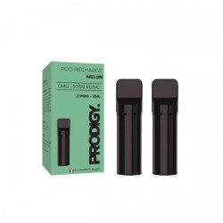 Pack Prodigy par Vape Maker avec cartouches pré-remplies goût melon Nic Salt 2ml