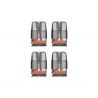 Pack de 4 cartouches transparentes Corex Luxe Q de 3 ml par Vaporesso pour cigarette électronique