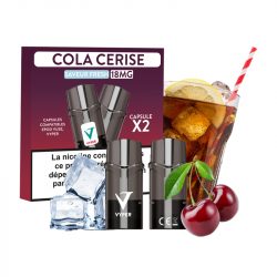 Cartouches Vyper One cola cerise 18mg, double capsules de 2ml, saveur rafraîchissante, pack de 2, accessoires pour e-cigarette