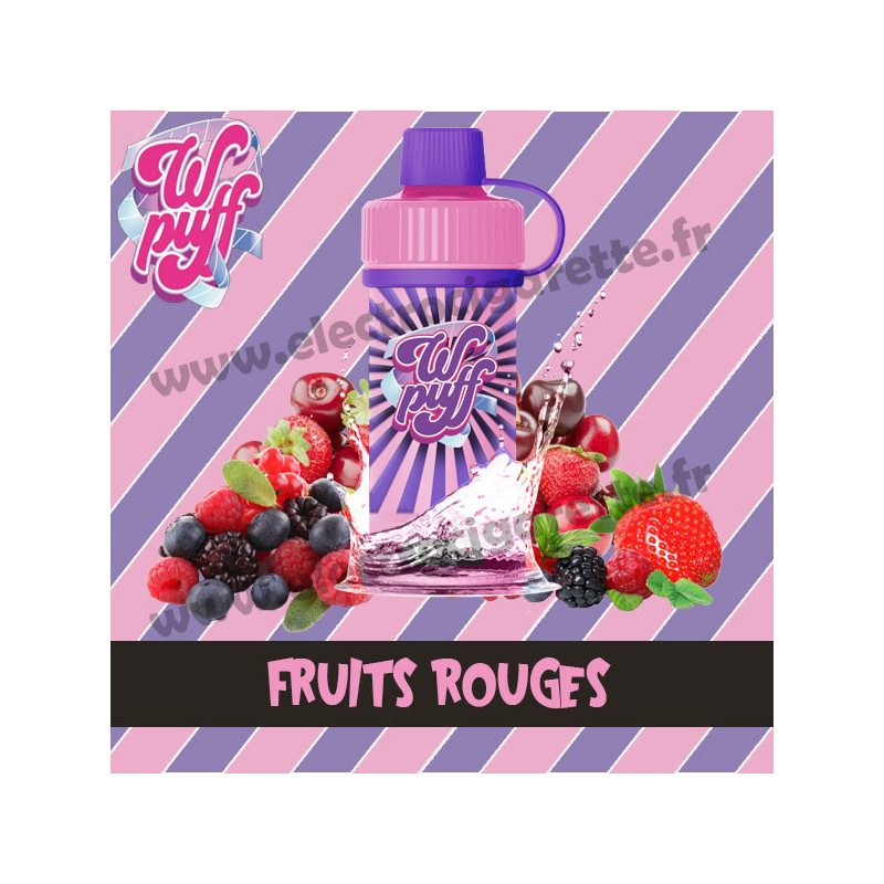 Kit Batterie avec Cartouche Pod Wpuff 12K 00mg - Fruits Rouges - Liquideo Kit Batterie avec Cartouche Pod Wpuff 12K 00mg - Fruits Rouges - Liquideo