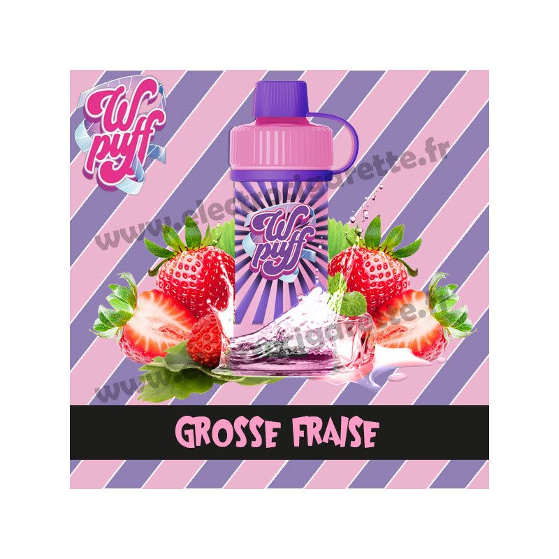 Kit Batterie avec Cartouche Pod Wpuff 12K 00mg - Grosse Fraise - Liquideo