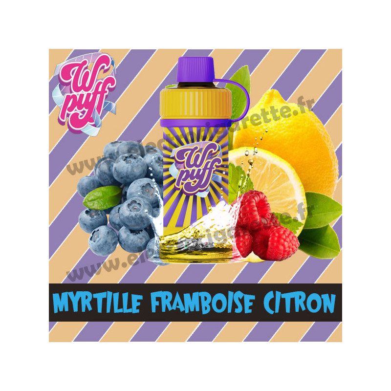 Kit Batterie avec Cartouche Pod Wpuff 12K 00mg - Myrtille Framboise Citron - Liquideo Kit Batterie avec Cartouche Pod Wpuff 12K 00mg - Myrtille Framboise Citron - Liquideo