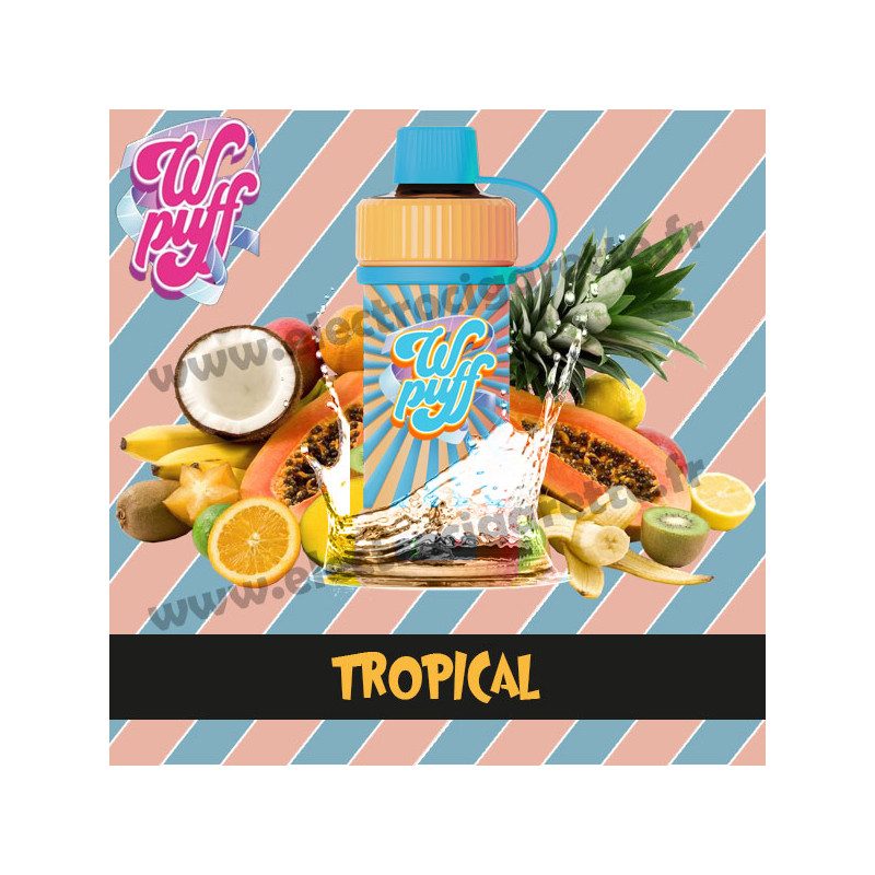 Kit Batterie avec Cartouche Pod Wpuff 12K 00mg - Tropical - Liquideo Kit Batterie avec Cartouche Pod Wpuff 12K 00mg - Tropical - Liquideo