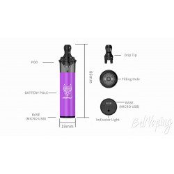 Vape discrète 400mAh Snowwolf Dimension