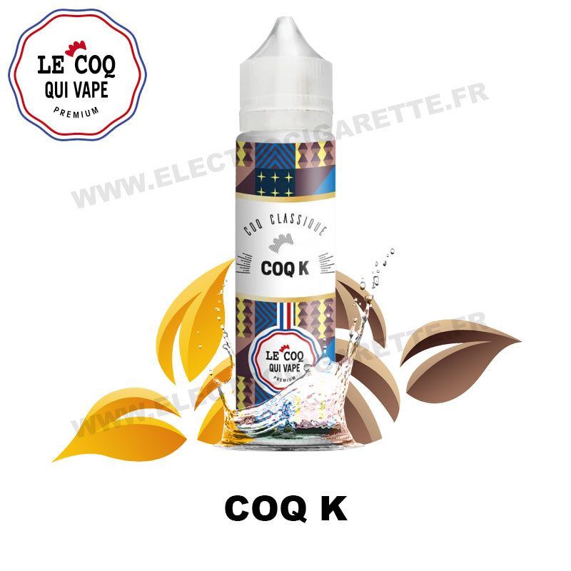 Coq K 50ml Coq Classique - Le Coq qui Vape 0mg Coq K 50ml Coq Classique - Le Coq qui Vape 0mg