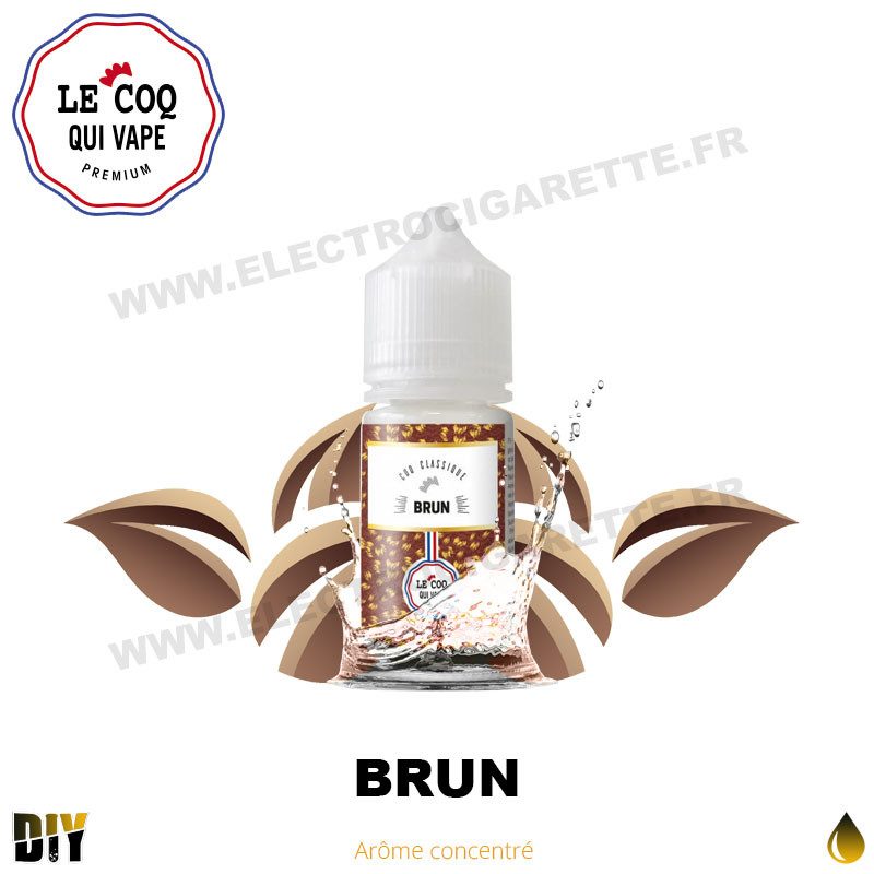 Concentré Brun 30ml Coq Classique - Le Coq qui Vape Concentré Brun 30ml Coq Classique - Le Coq qui Vape