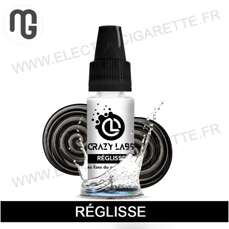 Pack de 5 x Reglisse - Crazy Labs - MG Vape - 10 ml Pack de 5 x Reglisse - Crazy Labs - MG Vape - 10 ml