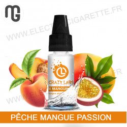 Pack de 5 x Pêche Mangue Passion - Crazy Labs - MG Vape - 10 ml